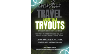 ELEVATE TRAVEL BASKETBALL TRYOUTS